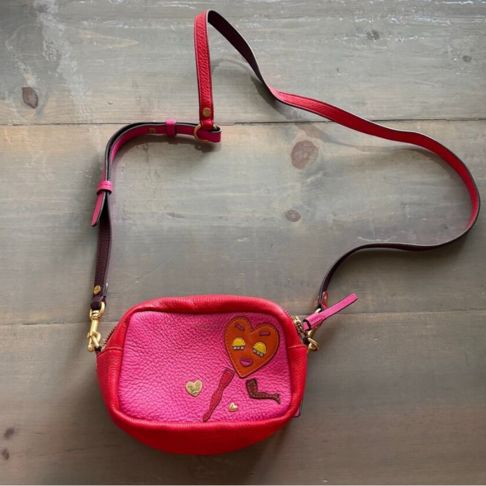 Tory Burch Perry Runaway Heart Patchwork Mini Crossbody